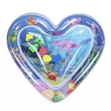 Надувной игровой развивающий детский водный коврик сердце